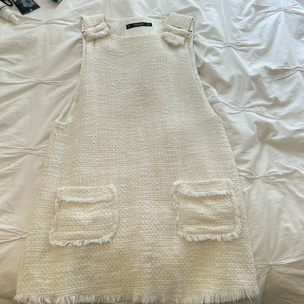 Zara Tweed Overall Dress